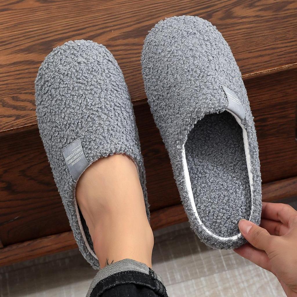 Soft Sole House Cotton Slippers with Quiet Lightweight Indoor Home Shoes