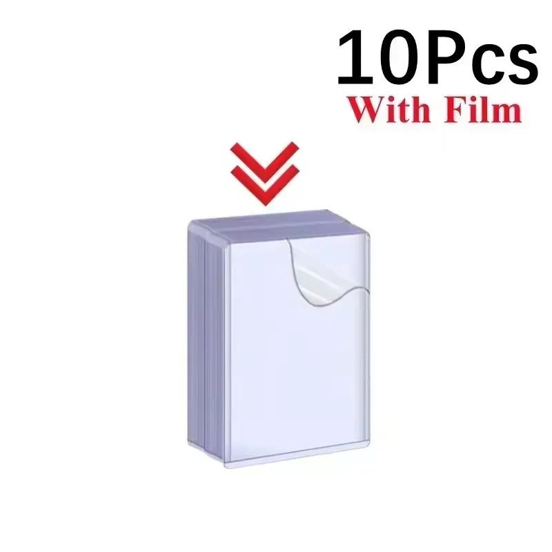 1/25/50Pcs Transparent Card Sleeve Korean Kpop Card Sleeve with Protective Film Holder Idol Photo Game Card Holders Cover 35PT