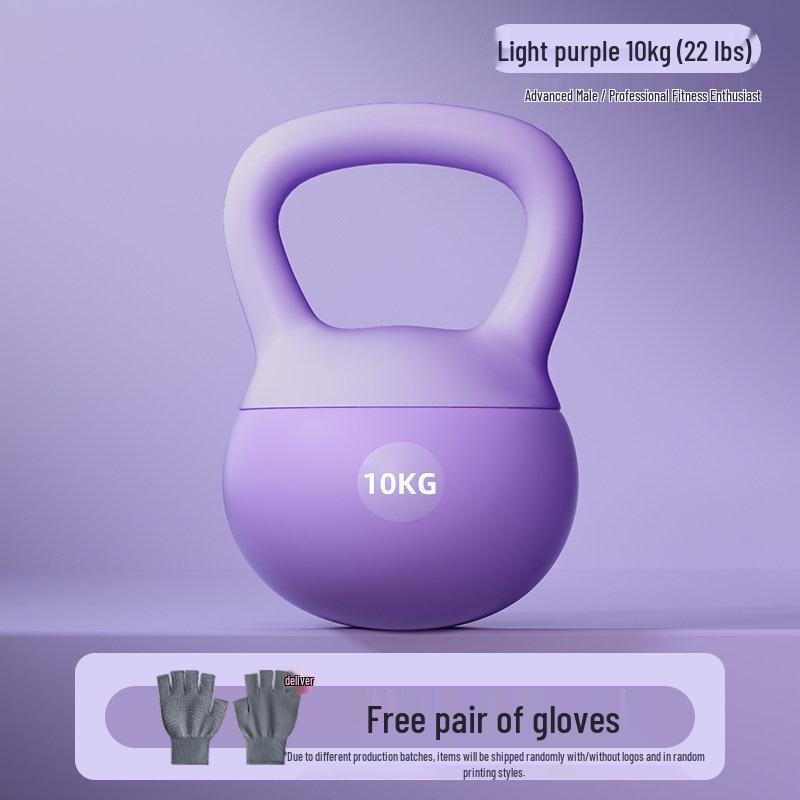 Farbige weiche Kettlebells für das Heimtraining 2,5-10 kg - Ideal für das Gesäßtraining bei Frauen und Kniebeugen bei Männern.