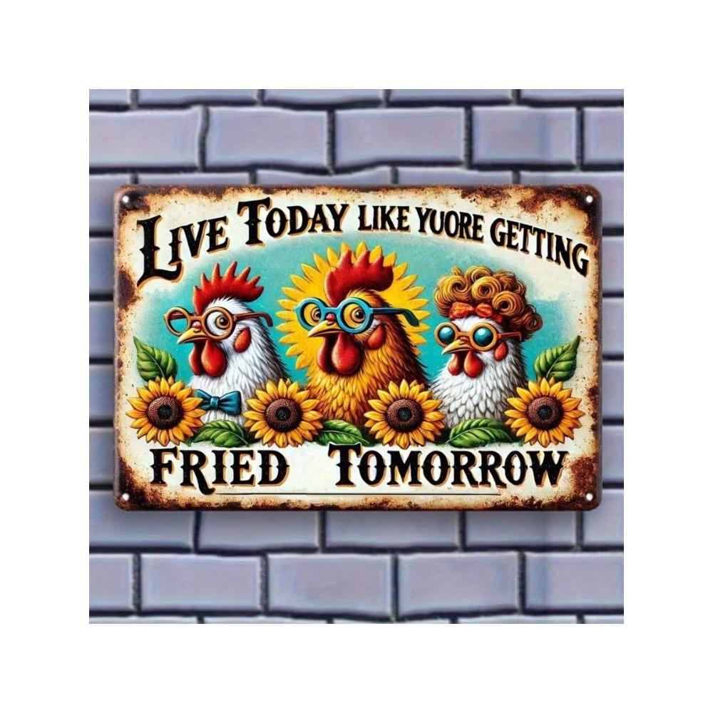 Vintage Tin Sign Wall Decor Home Garden Metal Plaque Art