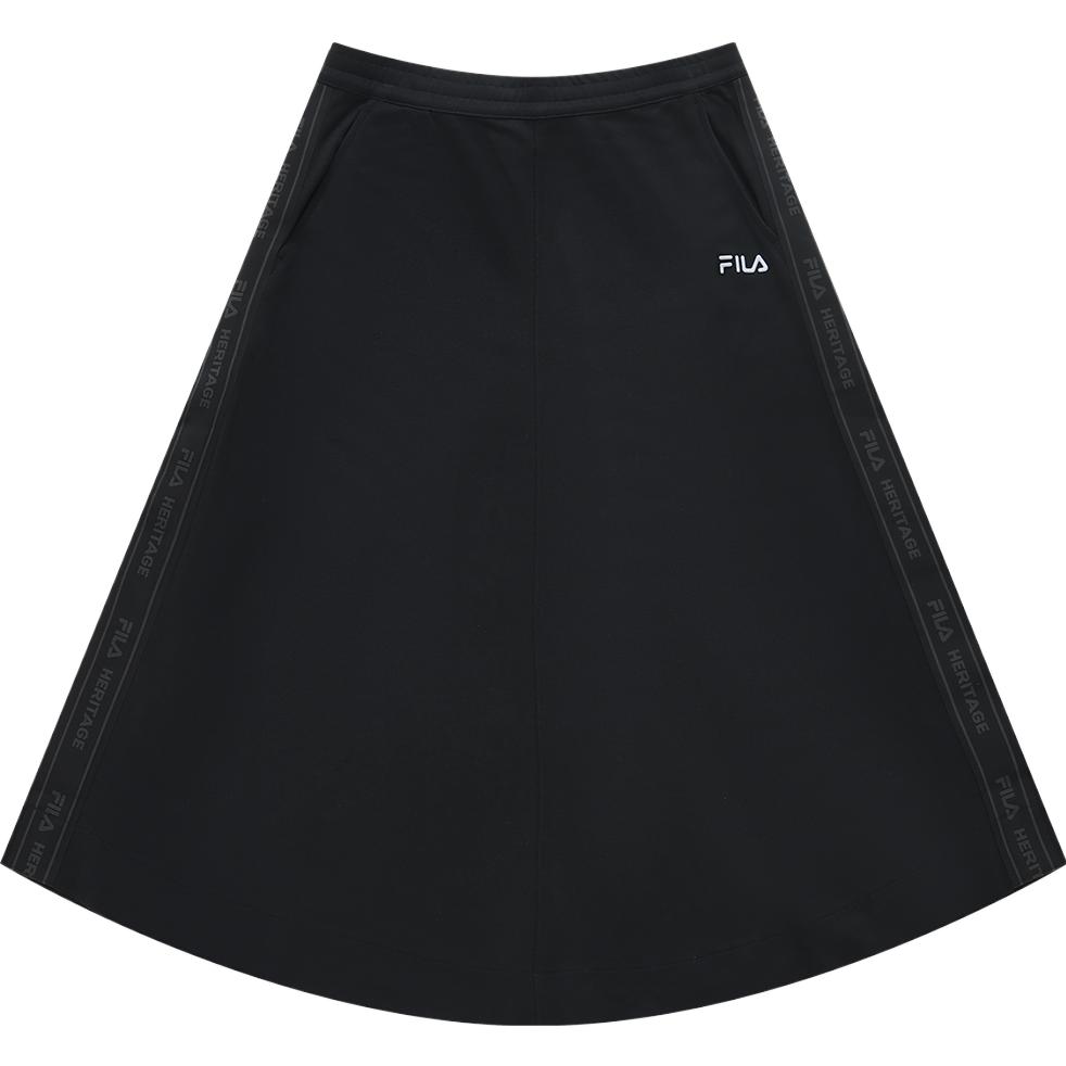 

New FILA Casual Long Skirt Women s Pitch Black F11W338312F-BK L