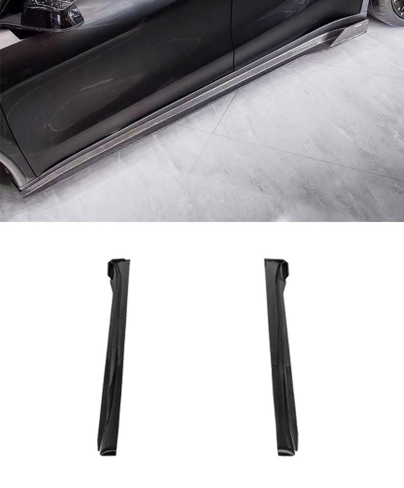 Tesla Model YL CMST Style Real Carbon Fiber Front & Rear Lip Hood Kit