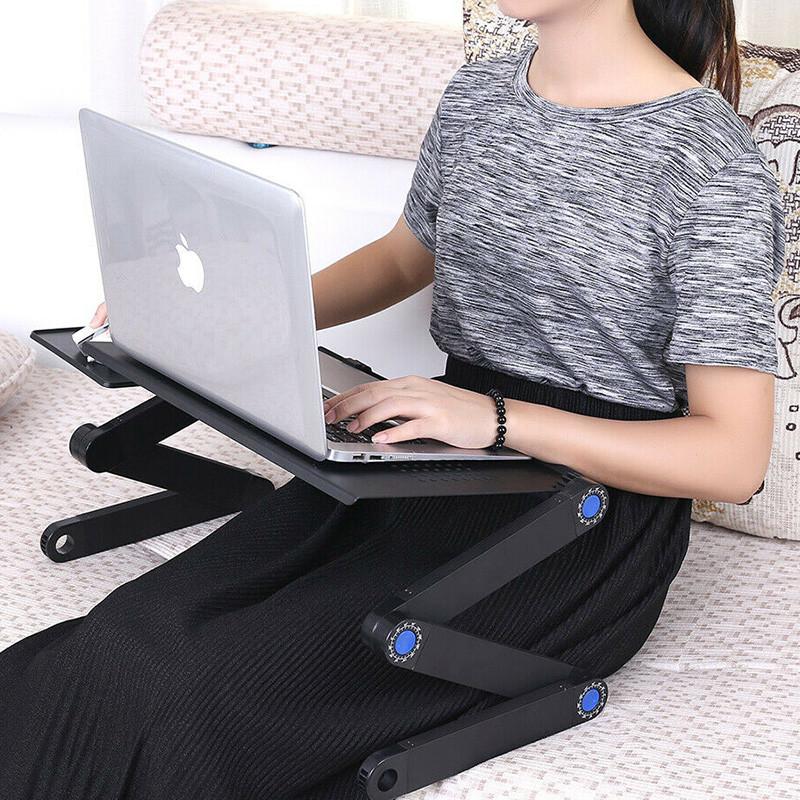 42CM/48CM Adjustable Folding Laptop Desk Computer Table Stand Tray for Bed Useful Side Tables Furniture Living Room Table
