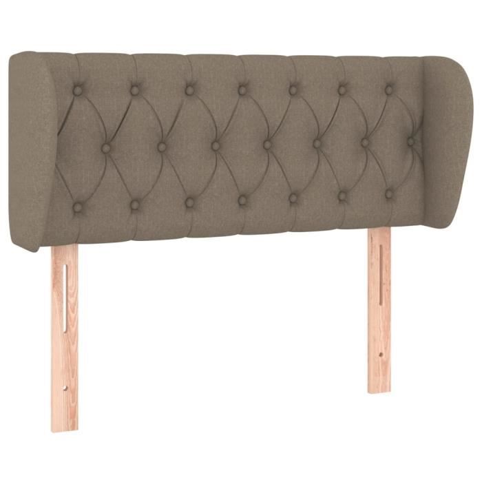 VidaXL Headboard with Ears Taupe 103x23x78-88 Cm Fabric3117474