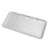 Hammered Tray Exquisite Odorless Stainless Steel Serving Tray for Living Room Bedroom Kitchen Bathroom 19.5x9.5cm Gold Tray