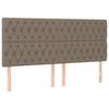 Tête de lit - Maison Exclusive - Taupe - 200 x 7 x 118/128 cm - Hauteur réglable
