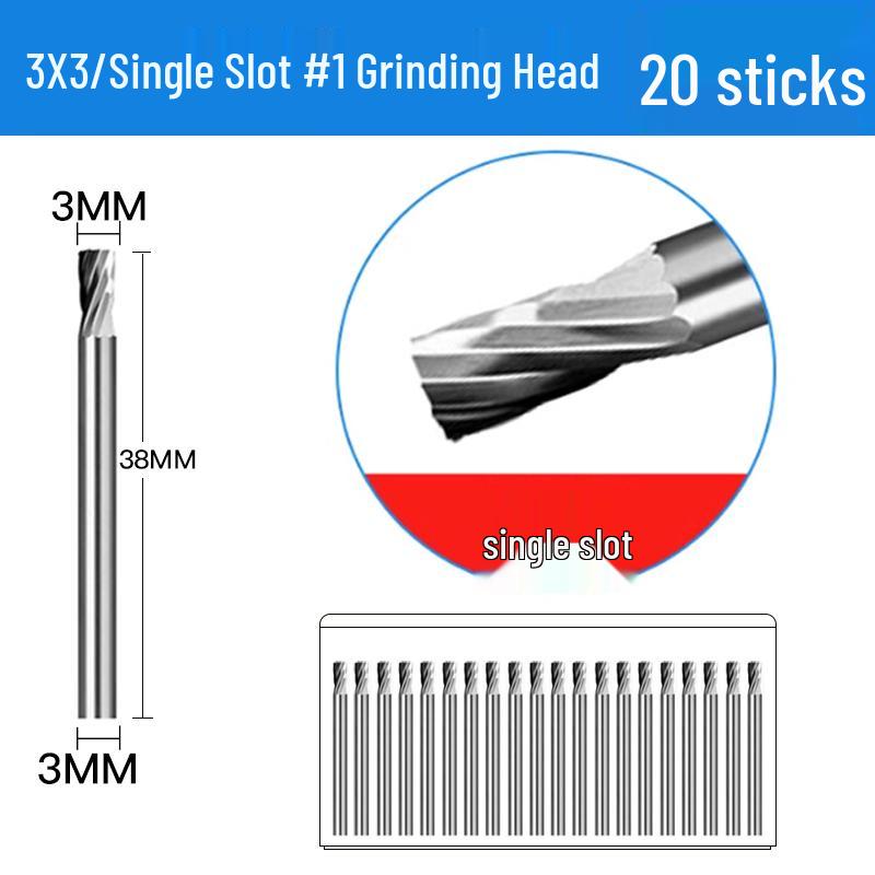 3mm Wolframstahl Entgratungs-Karbid-Schleifkopf für Metall- und Edelstahl-Fräser