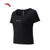 Anta Women's Slim Fit Knit Short Sleeve T-Shirt