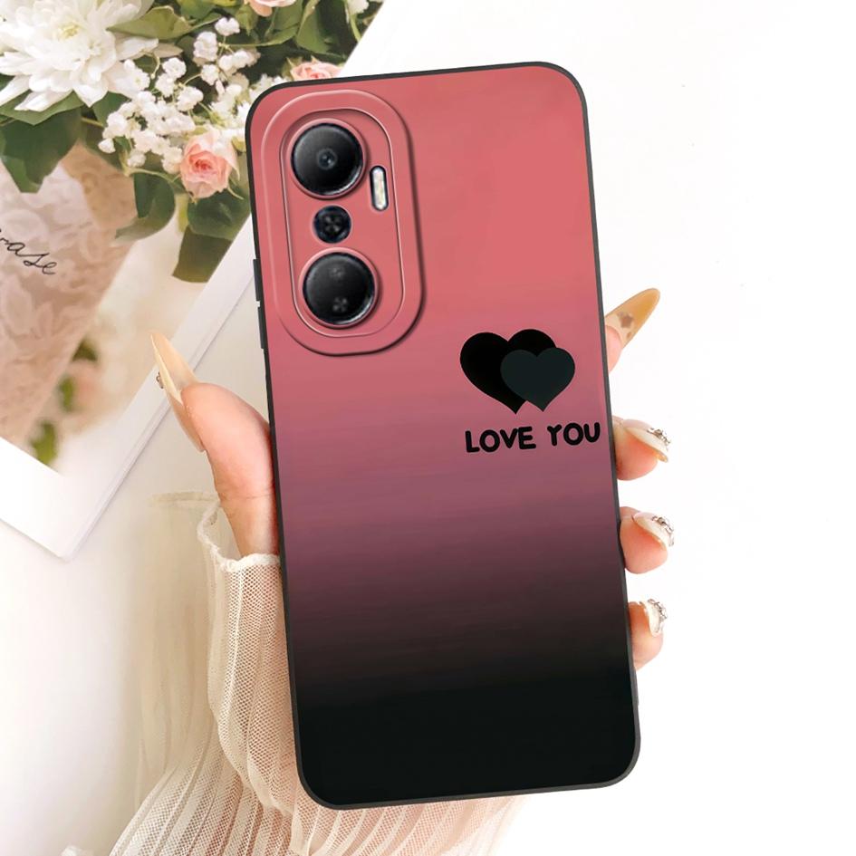 For Infinix Hot 20 Play Case X6825 Popular Flower Cover Soft Liquid Silicone Phone Shell For Infinix Hot 20s 20i Hot20 4G Covers