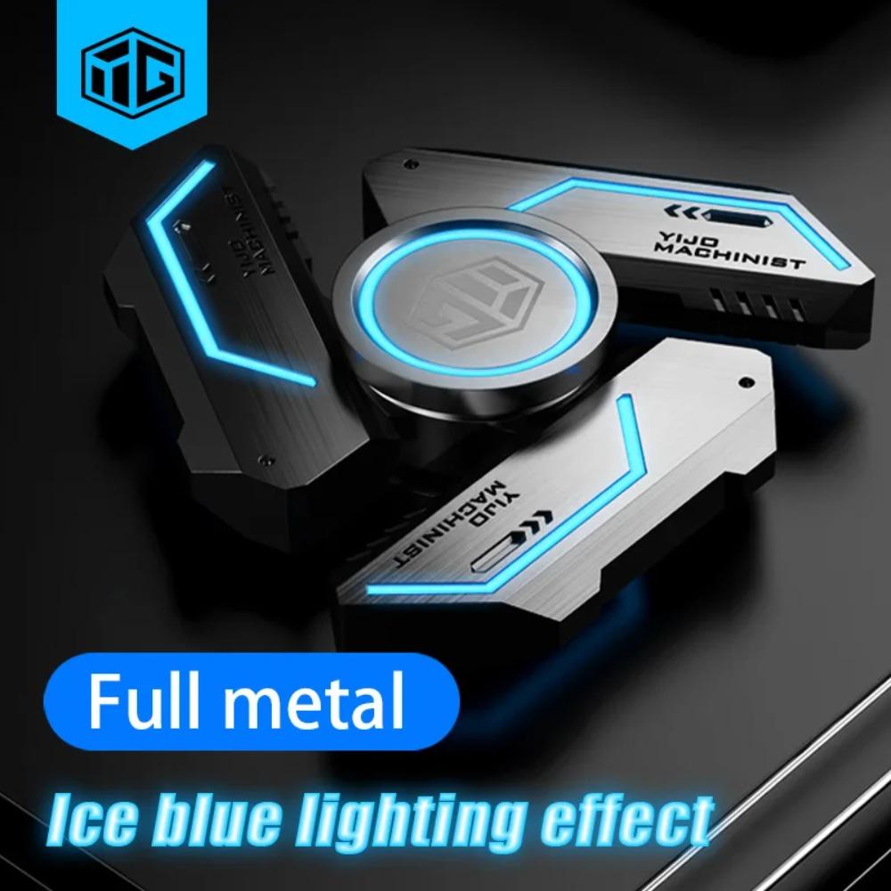 Boys Fidget Spinners Metal Luminous EDC Finger Toys Stress Relief Pressure Reduction Relieving Stress Stress-re