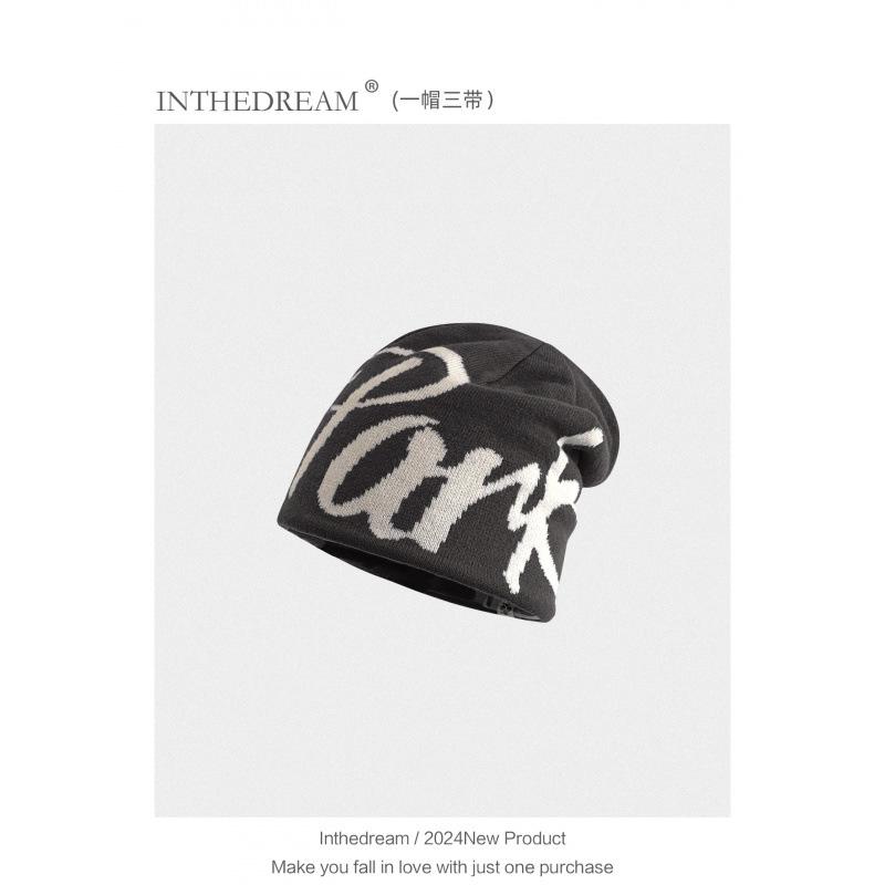Autumn And Winter Warm Double-Layer American Wool Cold Hat Versatile Pullover Knitted Hat Outdoor Thickened Stack Hat
