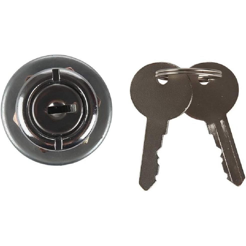 MDY 31973K4183 SPB501,551508G Waterproof Ignition Key Starter Switch with 3 Position 5 Terminal 2 Keys Replacement for Cars, Motorcycles, Boats