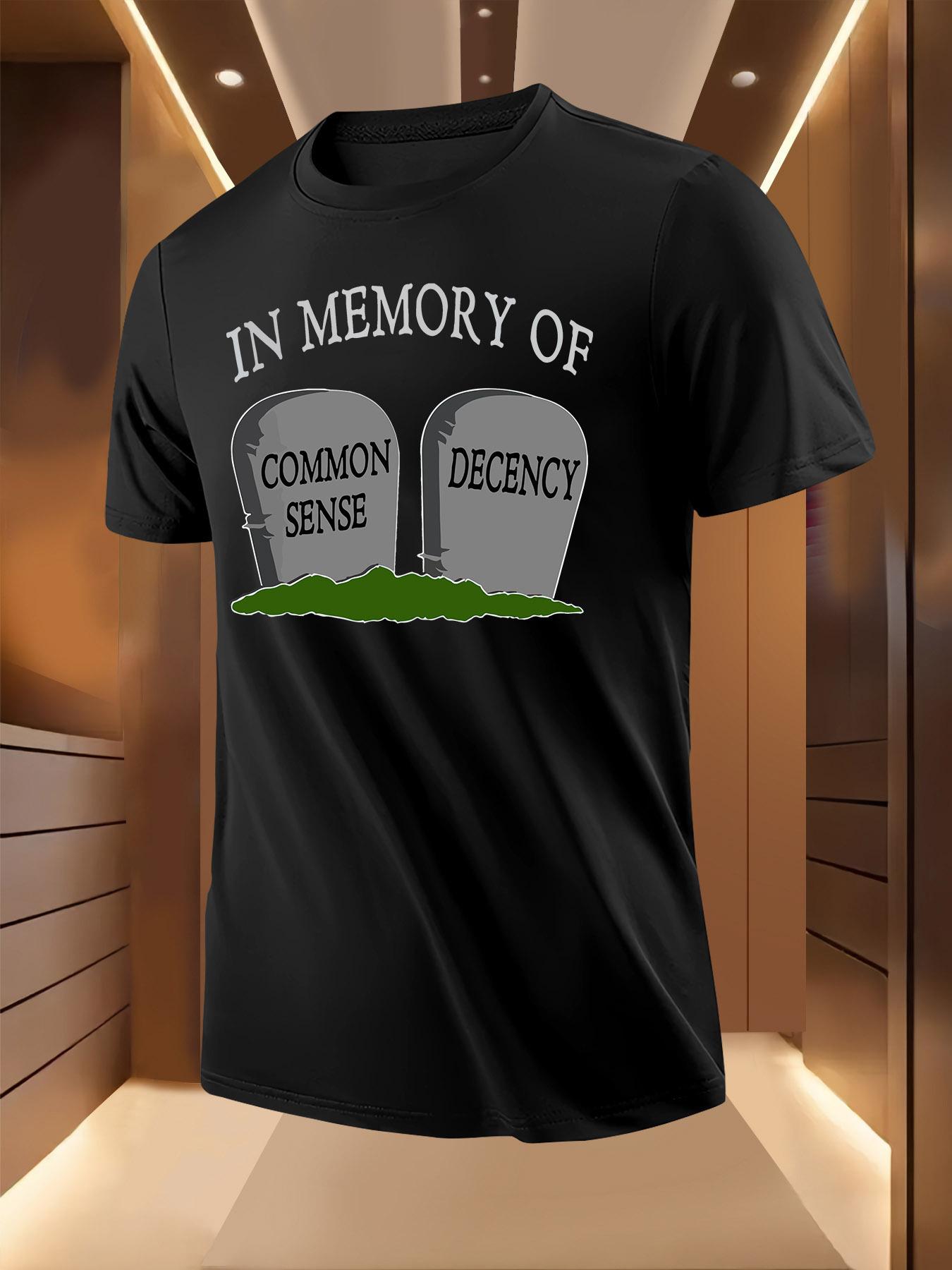 Funny Cemetery Graphic Tshirt - Light Grey Tee with Comm... XXXXL