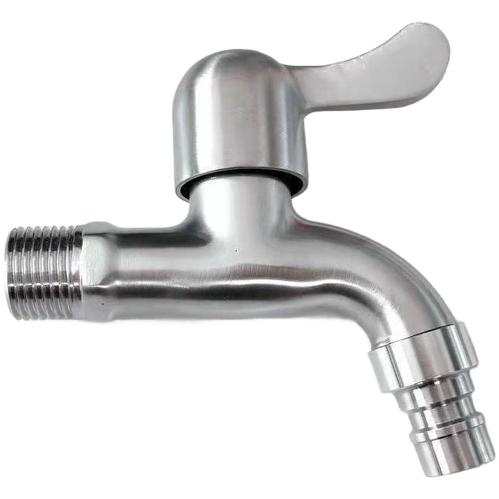 Faucet Stainless Steel Quick Open Faucet High Temperature Resistant Extended Water Tap For Garden Home Bathroom Kitchen Replace