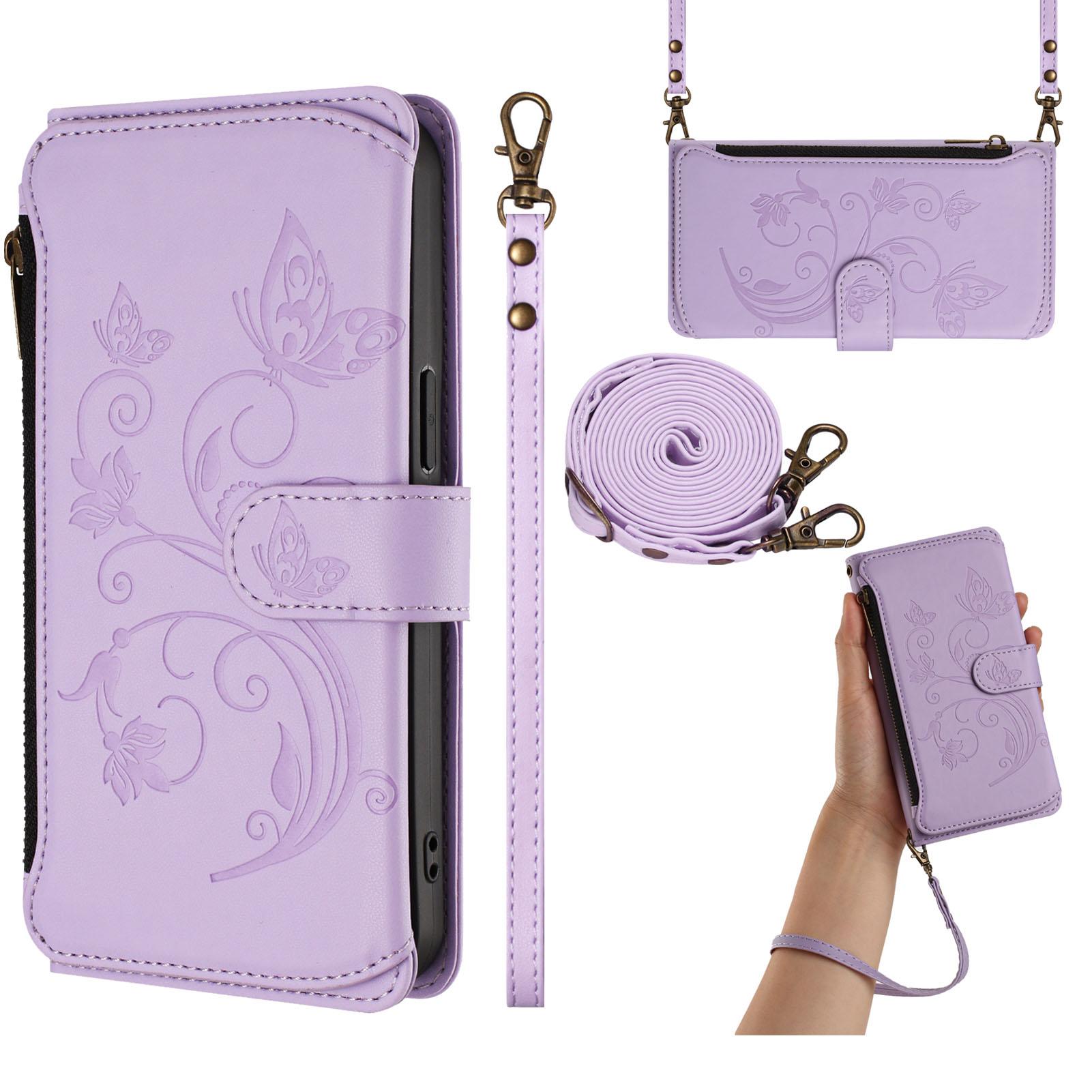 

Leather Flip Cases For Nothing Phone 1 2A 3 2 3A 4A Pro Lite Cover Card Wallet Phone Bag Dual Layer Storage Compartment Nothing CMF Phone 2 Pro фіолетовий