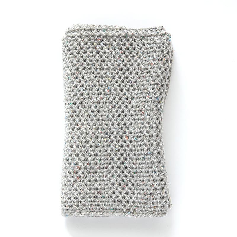 Scarf women's winter new versatile warm wool scarf men's and women's knitted thickened scarf