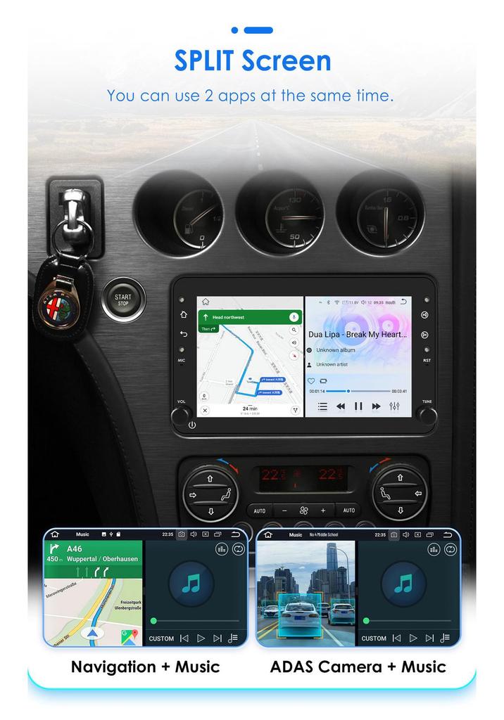 Alfa Alfa 7" HD Car Audio & Video GPS Android Navigation System