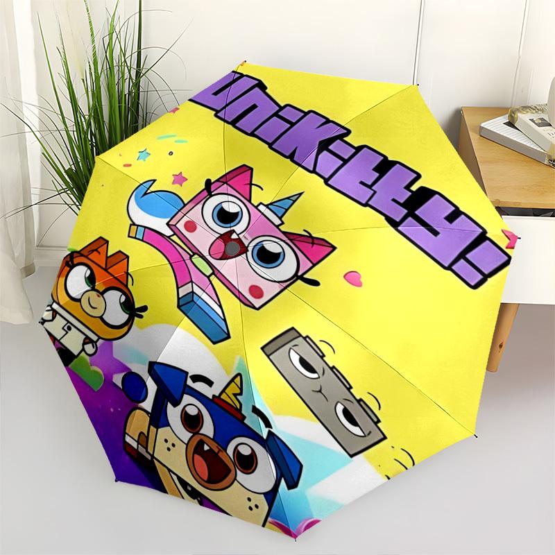 

UnikittyThemed Automatic Opening and Closing Umbrella 8 Ribs, Suitable for Leisure and Going Out, Outdoor Accessory, Gothic Style, Fashion