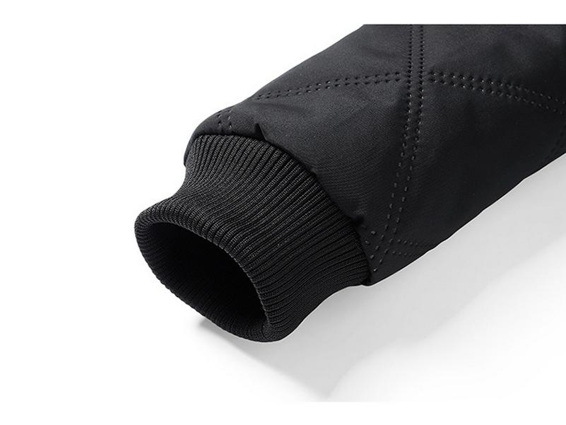 Men’s 2025 Winter Stand Collar Windproof Cotton Jacket - Thick Velvet, Middle-Aged Dad Style