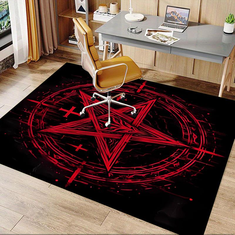 1pc Occultism,Symbolism,Esoteric Office Carpet Soft Polyester Non slip Machine Washable Indoor Carpe