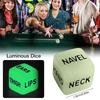 Led Party Decorations Festival Glow-in-the-dark Wedding Acrylic Plastic Halloween Decoration Games Luminous Cosplay Dice Home