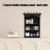 Large Gothic Crystal Display Shelf for Wall,Wooden Gem Stone Rock Storage Holders Trinkets Organizers,Spiritual Gift