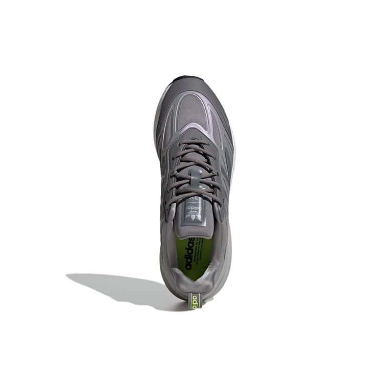 Adidas Originals ZX 2K Boost 2.0 Comfortable Mesh Non-Slip Durable Low-Top Marathon Running Shoes Unisex Sneakers Dark-Gray GW0623