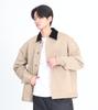 Button Seoul Corduroy Collar Outer Shirt (Beige)