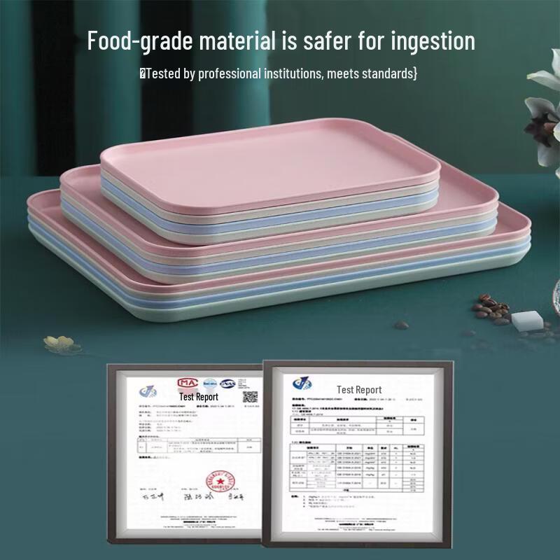 Nordic Style Rectangular Plastic Serving Tray