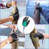 TerraShine Fishing Gloves, Cut-Resistant Fishing Gloves, Non-Slip, Durable, Portable, Abrasion-Resistant, Drop-Resistant, with Magnetic Hook for