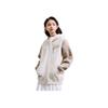 Anta Color Block Letter Print Casual Hooded Jacket Unisex Jacket Stone-White Charlotte-Gray 152338730-1
