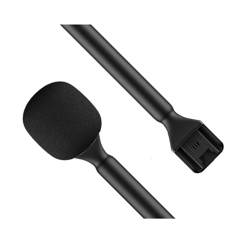 Universal Lavalier Street Reporter Microphone and Handheld Pole for Interviews