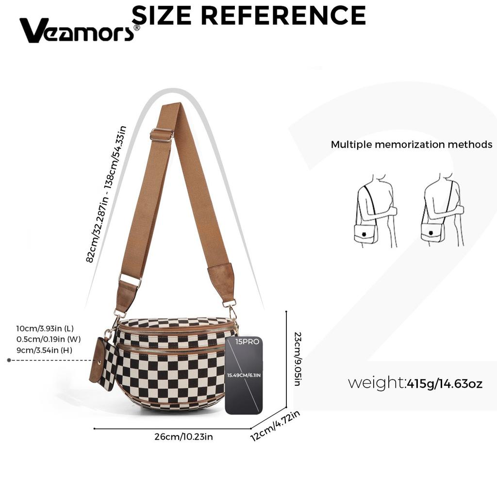Women Adjustable Strap Crossbody Bag Vintage Shell Waist Bag Casual Daily Shoulder Purse