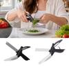 2-in-1 Stainless Steel Shears Sharp Vegetable Fruit Cutter Non-slip Grip Hanging Storage Multi Cutting Tool For Home Kitchen Use