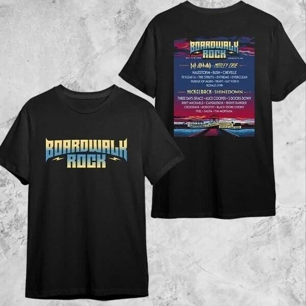 

Boardwalk Rock Lineup At Ocean City MD On May 17-18 2025 T-Shirt Fan Gifts M