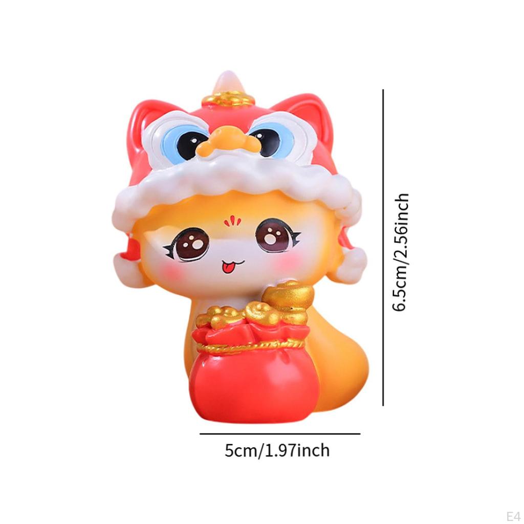 Chinesisches Jahr Schlange Figur Monddeko Niedliches Kunstwerk Cartoon Geschenk des