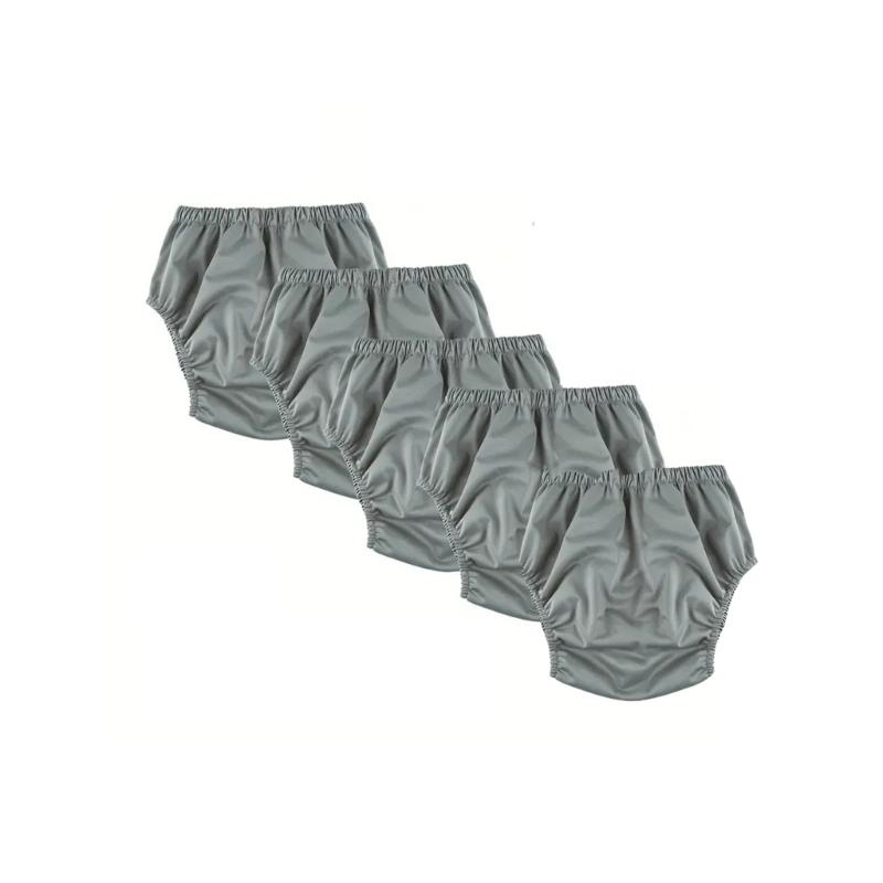 Pantaloni per Incontinenza Adulti 5 Pezzi Resistenti all'Acqua Copri Pannolino Riutilizzabile Mutandine a Tenuta Stagna Biancheria Intima Speciale Slip