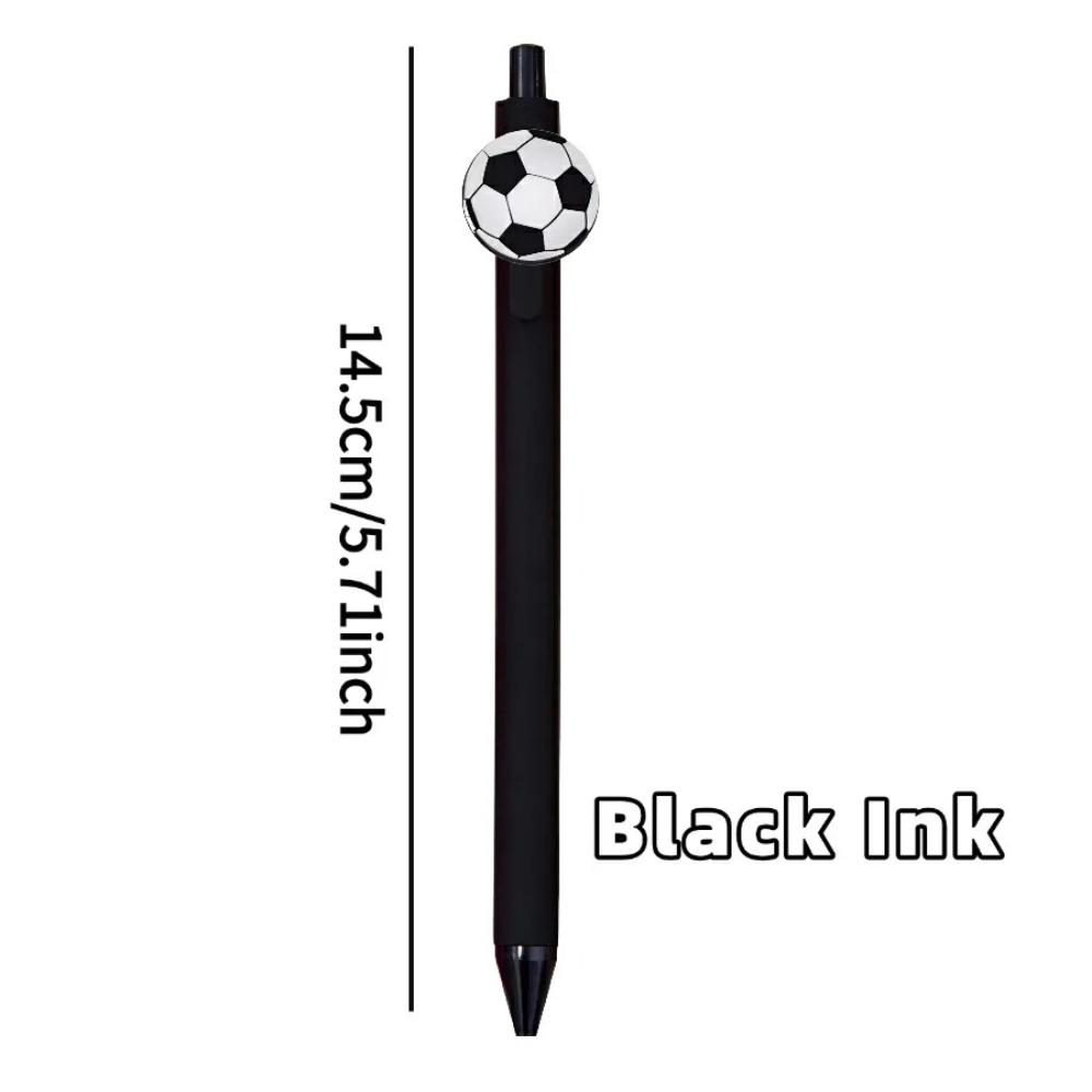 10pcs Soccer Pen Gel Pens Soccer Party Favors Black Ink Pens Gifts for Teachers Stationery Office Classroom