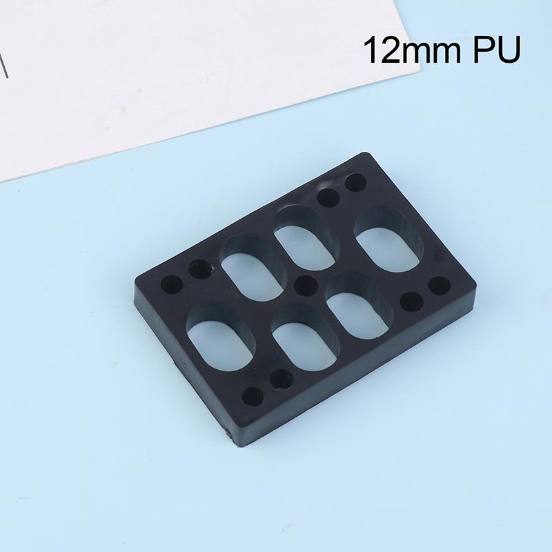 1 Stück Schwarze PU Longboard Riser Pads Skateboard Stoßdämpfer für Truck Montagezubehör Erwachsene Kinder Outdoor Sportwerkzeug