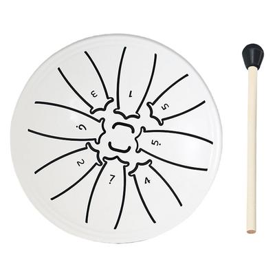 4 Inch 8 Notes Steel Tongue Drum with Drum Mallet Sound Healing Instruments Rain Chime for Yoga Meditation Unique Gift