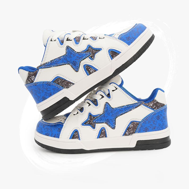 Skateboard Shoes Men and Women Couple Bread Shoes Street Trendy Casual Shoes Color Contrast Patchwork Sneaker Women