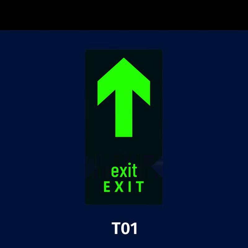 Glow-in-the-Dark Safety Exit Sign