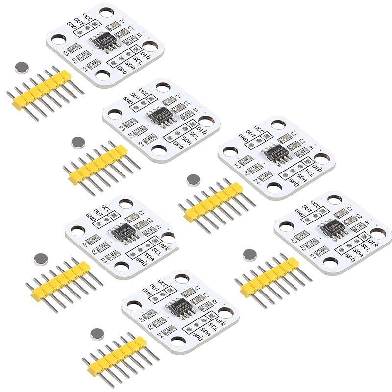6PCS High Precision AS5600 Magnetic Encoder Magnetic Induction Angle Measurement Sensor Module 12bit (6)