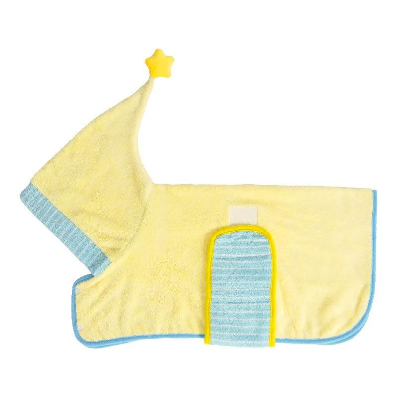 

Dog Towel Fast Drying Coral Fleece Pet Bathrobe Super Absorbent Soft Puppy Dressing Gown for Small Dogs Breathable Dog Drying Clothes XS size