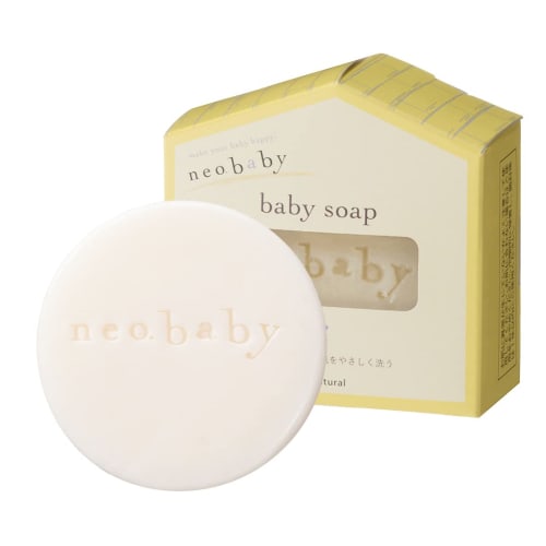 Neobaby Baby Soap, Additive-Free Horse Oil, Organic, Moisturizing, Full Body, Face Wash, Neo Natural, 80g (1 Count)