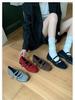 Mary Janes aus Leder im Retro-Stil mit eckiger Spitze - Flacher Absatz, Bequeme Damen-Abendschuhe 2025