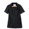 [Nursery] Women's Scrub Medical Uniform, High Stretch, Sweat-Wicking, Quick-Drying, Opaque, Antibacterial, Odor-Resistant, UV Protection, Color-Blocke