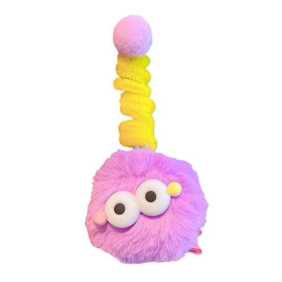 

1/2/5Pcs Hairpin Black Big Eye Clip Cartoon Plush Doll Hair Pin Bright Color Hair Styling Tool Hair Accessories 1pc