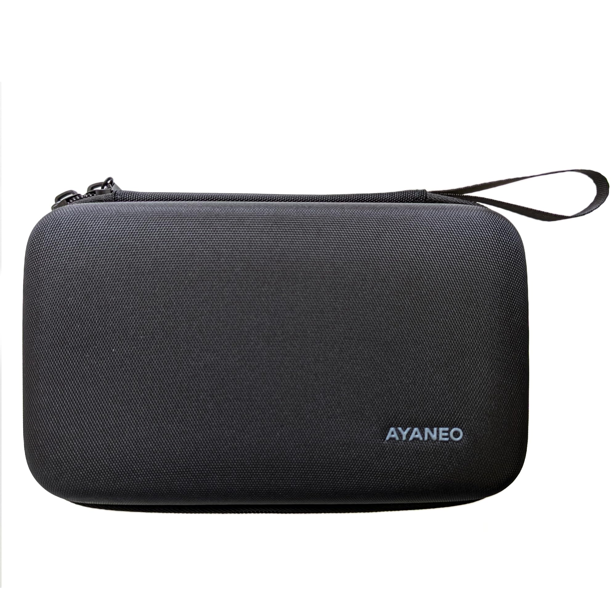 

AYANEO Flip Hard Case, Portable Gaming Device Storage Box, Black, with Strap, Shock Protection, Portable