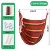 Outdoor Garden Swings Half-wrapped Canvas Hammock Chair Indoor Stress Reduction Hanging Chair Leisure Garden Chair